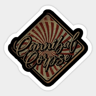 Cannibal Corpse vintage design on top Sticker